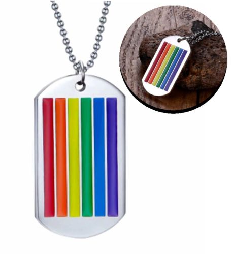 Halskette Mit Anhänger Regenbogen Kristallglas Motiv LGBT Schmuck Geschenkidee 
